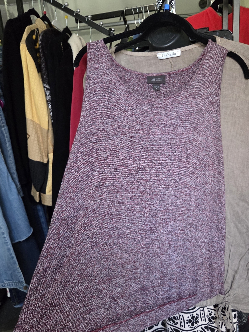J Jill Plum Wearever A Line Tank